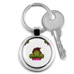 Emoji Zombie Woman Key Chain (Round)