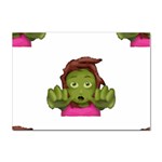 Emoji Zombie Woman Sticker A4 (10 pack)