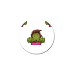 Emoji Zombie Woman Golf Ball Marker