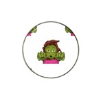 Emoji Zombie Woman Hat Clip Ball Marker