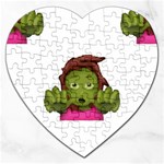 Emoji Zombie Woman Jigsaw Puzzle (Heart)