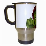 Emoji Zombie Woman Travel Mug (White)