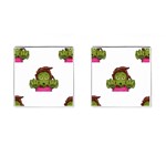 Emoji Zombie Woman Cufflinks (Square)