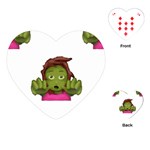 Emoji Zombie Woman Playing Cards (Heart)