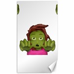 Emoji Zombie Woman Canvas 40  x 72 