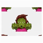 Emoji Zombie Woman Large Glasses Cloth