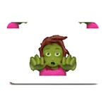 Emoji Zombie Woman Plate Mat