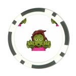 Emoji Zombie Woman Poker Chip Card Guard