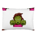 Emoji Zombie Woman Pillow Case