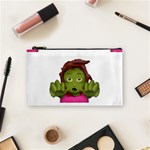 Emoji Zombie Woman Cosmetic Bag (Small)