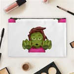 Emoji Zombie Woman Cosmetic Bag (Large)