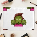 Emoji Zombie Woman Cosmetic Bag (XL)