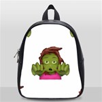 Emoji Zombie Woman School Bag (Small)