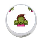 Emoji Zombie Woman 4-Port USB Hub (One Side)