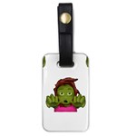 Emoji Zombie Woman Luggage Tag (one side)