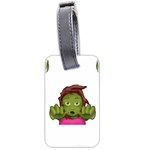 Emoji Zombie Woman Luggage Tag (two sides)