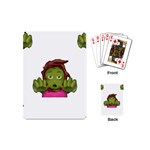 Emoji Zombie Woman Playing Cards (Mini)