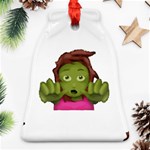 Emoji Zombie Woman Ornament (Bell)