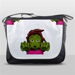 Emoji Zombie Woman Messenger Bag