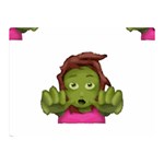 Emoji Zombie Woman Double Sided Flano Blanket (Mini)