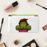 Emoji Zombie Woman Cosmetic Bag (XS)