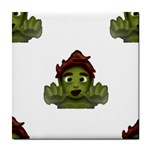 Emoji Zombie Man Tile Coaster