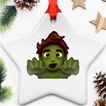 Emoji Zombie Man Ornament (Star)