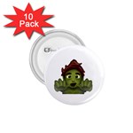 Emoji Zombie Man 1.75  Button (10 pack) 