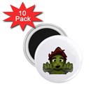 Emoji Zombie Man 1.75  Magnet (10 pack) 