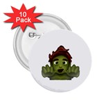 Emoji Zombie Man 2.25  Button (10 pack)