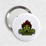 Emoji Zombie Man 2.25  Handbag Mirror