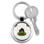 Emoji Zombie Man Key Chain (Round)