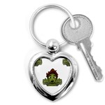 Emoji Zombie Man Key Chain (Heart)