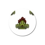 Emoji Zombie Man Magnet 3  (Round)