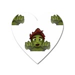 Emoji Zombie Man Magnet (Heart)