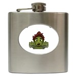 Emoji Zombie Man Hip Flask (6 oz)