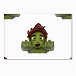 Emoji Zombie Man Postcard 5  x 7 