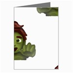 Emoji Zombie Man Greeting Card