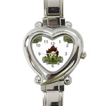 Emoji Zombie Man Heart Italian Charm Watch