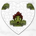 Emoji Zombie Man Jigsaw Puzzle (Heart)