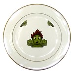 Emoji Zombie Man Porcelain Plate