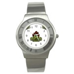 Emoji Zombie Man Stainless Steel Watch