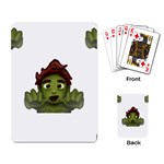 Emoji Zombie Man Playing Cards Single Design