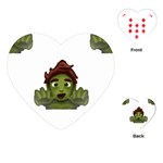 Emoji Zombie Man Playing Cards (Heart)