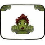 Emoji Zombie Man Fleece Blanket (Mini)