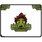 Emoji Zombie Man Fleece Blanket (Medium)