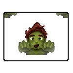 Emoji Zombie Man Fleece Blanket (Small)