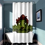 Emoji Zombie Man Shower Curtain 36  x 72  (Stall)