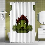 Emoji Zombie Man Shower Curtain 48  x 72  (Small)