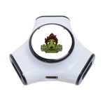 Emoji Zombie Man 3-Port USB Hub